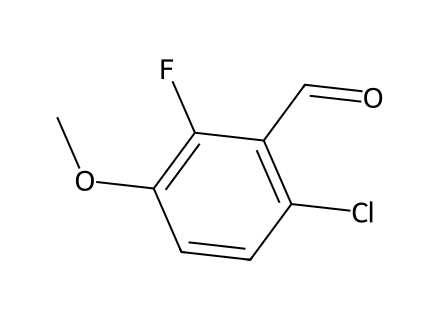 6-Chloro-2-Fluoro-3-Methoxybenzaldehyde molecular structure