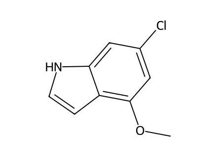 6-Chloro-4-Methoxy Indole molecular structure