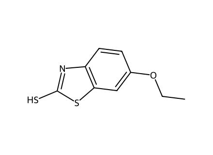 6-Ethoxy-2-Mercaptobenzothiazole molecular structure