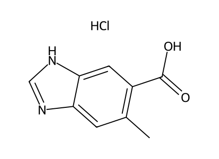 6-Methylbenzimidazole-5-carboxylic acid hydrochloride molecular structure