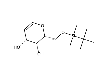 6-o-tert-butyldimethylsilyl-d-galactal molecular structure