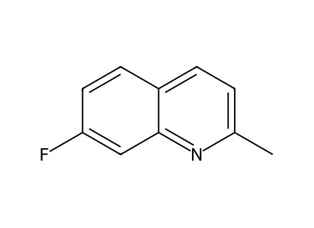7-Fluoro-2-Methylquinoline molecular structure