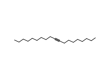 9-nonadecyne molecular structure