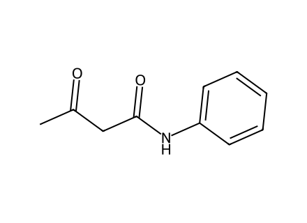 Acetoacetanilide molecular structure