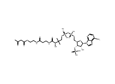 acetoacetyl-coenzyme-a-sodium molecular structure