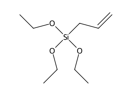 allyltriethoxysilane molecular structure