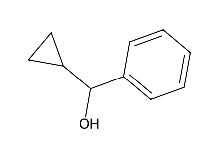 alpha-Cyclopropylbenzyl Alcohol molecular structure