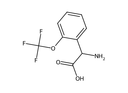 Amino-(2-trifluoromethoxy-phenyl)-acetic acid molecular structure