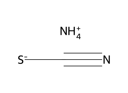 Ammonium Thiocyanate molecular structure