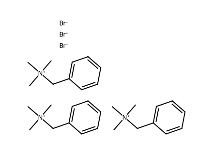 benzyltrimethylammonium-tribromide molecular structure