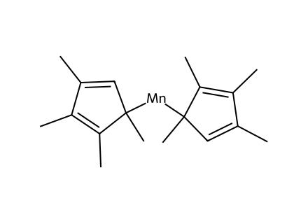 Bis(tetramethylcyclopentadienyl)manganese(II), 98+% structural formula