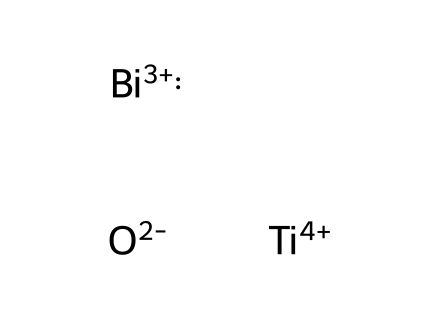 Bismuth titanium oxide molecular structure