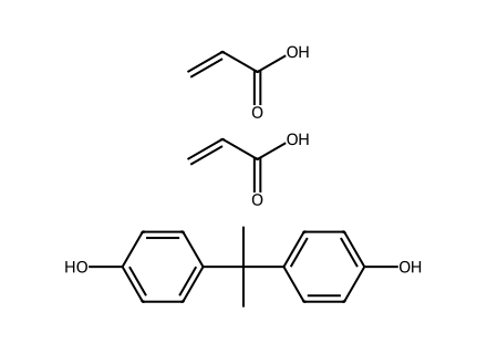 Bisphenol A Diacrylate molecular structure