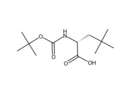 Boc-beta-t-butyl-D-alanine molecular structure
