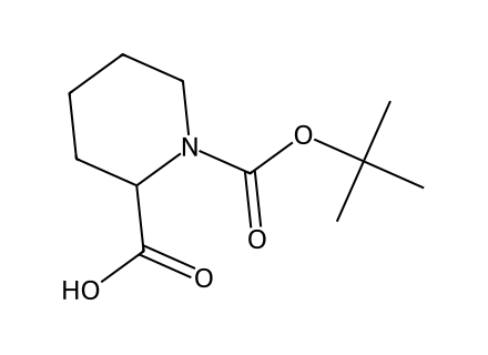 Boc-(RS)-piperidine-2-carboxylic acid molecular structure