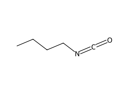 Butyl isocyanate molecular structure