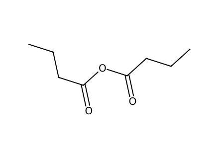 Butyric anhydride molecular structure