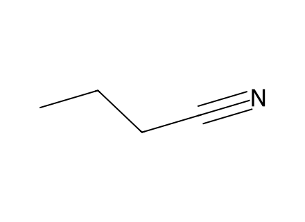 Butyronitrile molecular structure