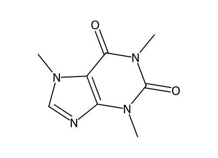 Caffeine structural formula