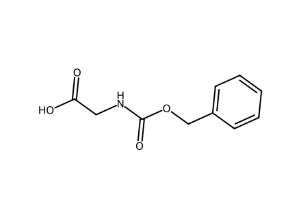 Carbobenzyloxyglycine structural formula