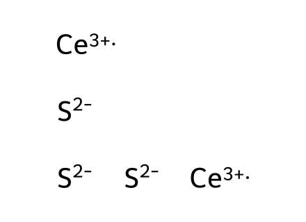 Cerium (III) sulfide molecular structure
