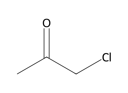 Chloroacetone molecular structure