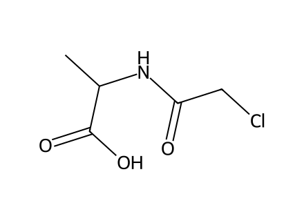 Chloroacetyl-DL-Alanine molecular structure