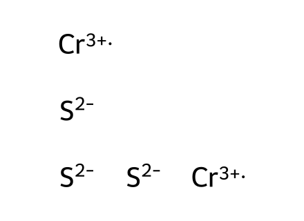 Chromium (III) sulfide molecular structure