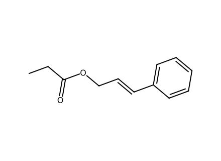 Cinnamyl propionate molecular structure
