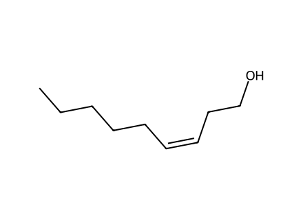 cis-3-nonen-1-ol molecular structure