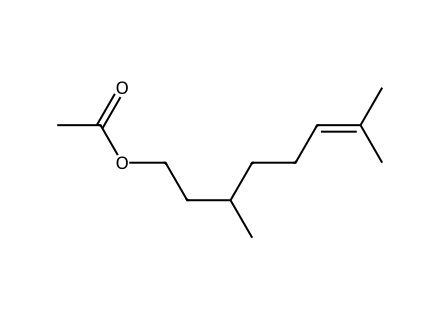 Citronellyl Acetate molecular structure