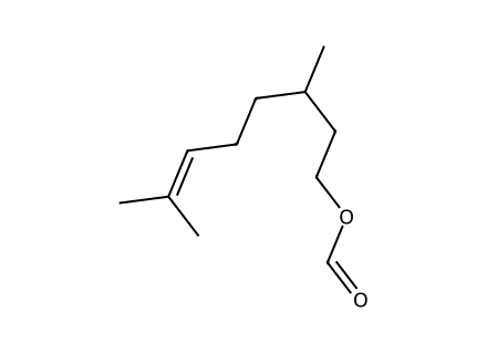 Citronellyl Formate molecular structure