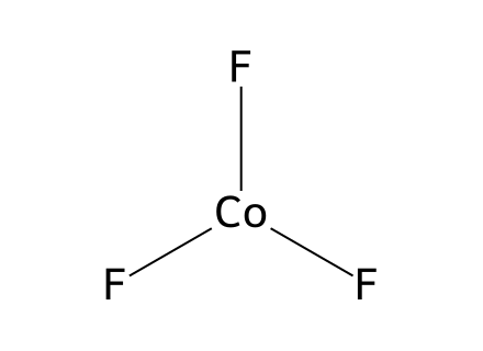 Cobalt(III) fluoride molecular structure