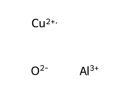 Copper aluminum oxide molecular structure