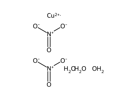 Copper(II) nitrate trihydrate, for analysis molecular structure
