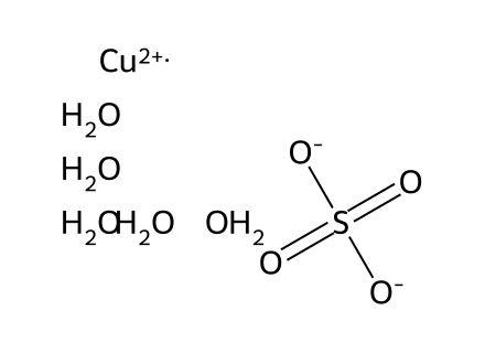 Copper Sulphate Pentahydrate Technical molecular structure