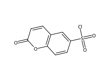 Coumarin-6-sulfonyl chloride molecular structure