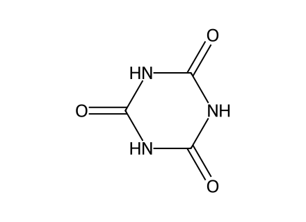Cyanuric acid molecular structure