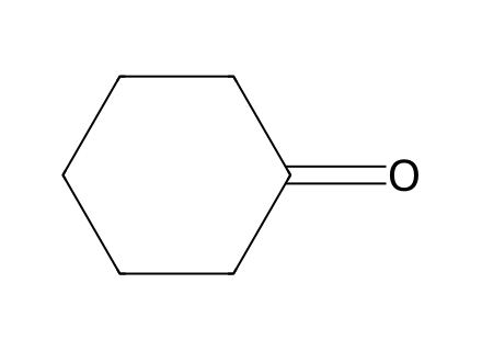 Cyclohexanone, Reagentplus molecular structure