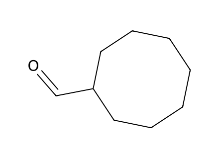 Cyclooctanecarbaldehyde structural formula