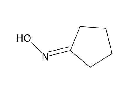 Cyclopentanone oxime molecular structure