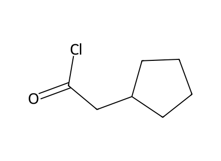 Cyclopentylacetyl chloride molecular structure