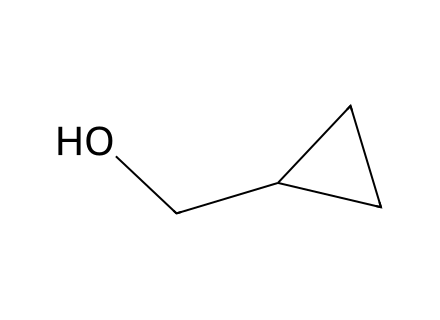 Cyclopropylmethanol molecular structure