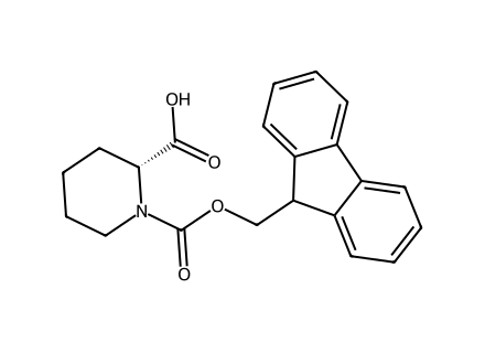 D-1-Fmoc-Pipecolinic Acid molecular structure