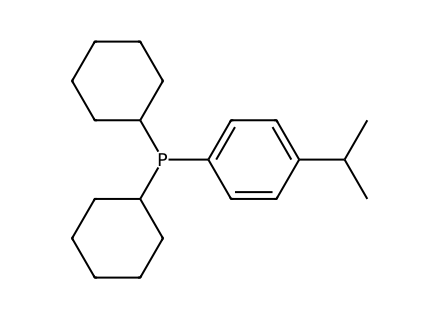 Dicyclohexyl(4-ISOpropylphenyl)Phosphine molecular structure