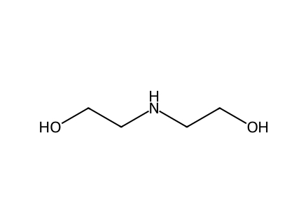 Diethanolamine molecular structure