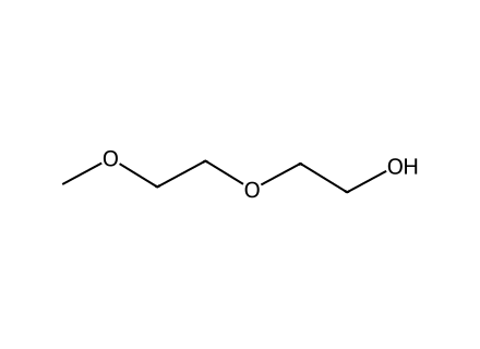 Diethylene glycol monomethyl ether molecular structure
