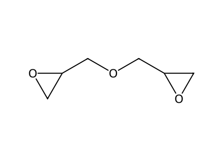 Diglycidyl ether molecular structure