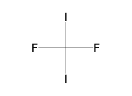 diiododifluoromethane molecular structure