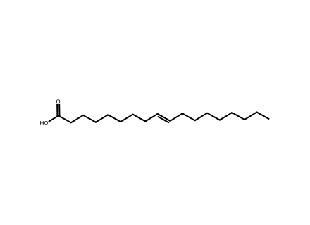 Elaidic acid molecular structure